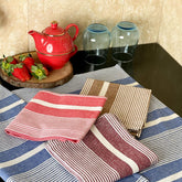 Pixel Home Large Kitchen Towels 300 Gsm | Cotton For Home Soft & Absorbent Hand Towel For Kitchen Cleaning & Quick Drying Of Plates & Glasses (Set Of 4)- Multicolour
