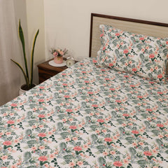 Microfiber Single Bedsheet With 2 Matching Pillow Cover Set Light Weight & Durable Bedsheets | 68 X 90 Inch, Multicolor - Perfect For All Season Comfort