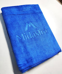 Midastra Microfiber Bath Towel 500 Gsm | Fast Drying, Extra Soft & Absorbent, Perfect For Home, Gym, Travel Bath Towel (Blue)
