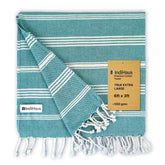 Indihaus Premium Extra Large Cotton Towel 380 Gsm | Soft, Absorbent & Comfortable Quick Dry Bath Towels Large Size (Ocean Teal)