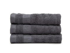 Mush 100% Bamboo Face Towel 500 Gsm | Ultra Soft, Absorbent, & Quick Dry Towels For Facewash, Gym, Travel | Pack Of 3 (Grey)