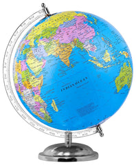 Globe For Student Kids Learning 10 Inch Educational World Globe With Metal Base | Perfect For Learning, Home Decor & Office Tables, Pack Of 1