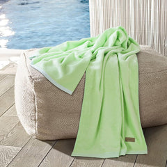 Spread Spain Bamboo Towel Bath, Hand & Face Towel 1950 Gsm | High Absorbent Super Soft | Hotel Spa Decorative Bathroom Towels | Lime (Set Of 6)