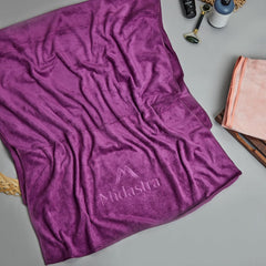 Midastra Microfiber Bath Towel 500 Gsm | Fast Drying, Extra Soft & Absorbent, Perfect for Home, Gym, Travel Bath Towel (Wine)