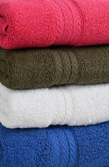 Pure Cotton Hand Towel 800 Gsm | Luxury Towels For Home, Sports & Kitchen | Multicolor (Set Of 4)