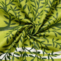1 Single Bedsheet With 1 Pillow Cover - 57 X 87 Inches, Light Green | Skin Friendly Fabric For Everyday Use - Soft, Breathable & Comfortable Sleeping
