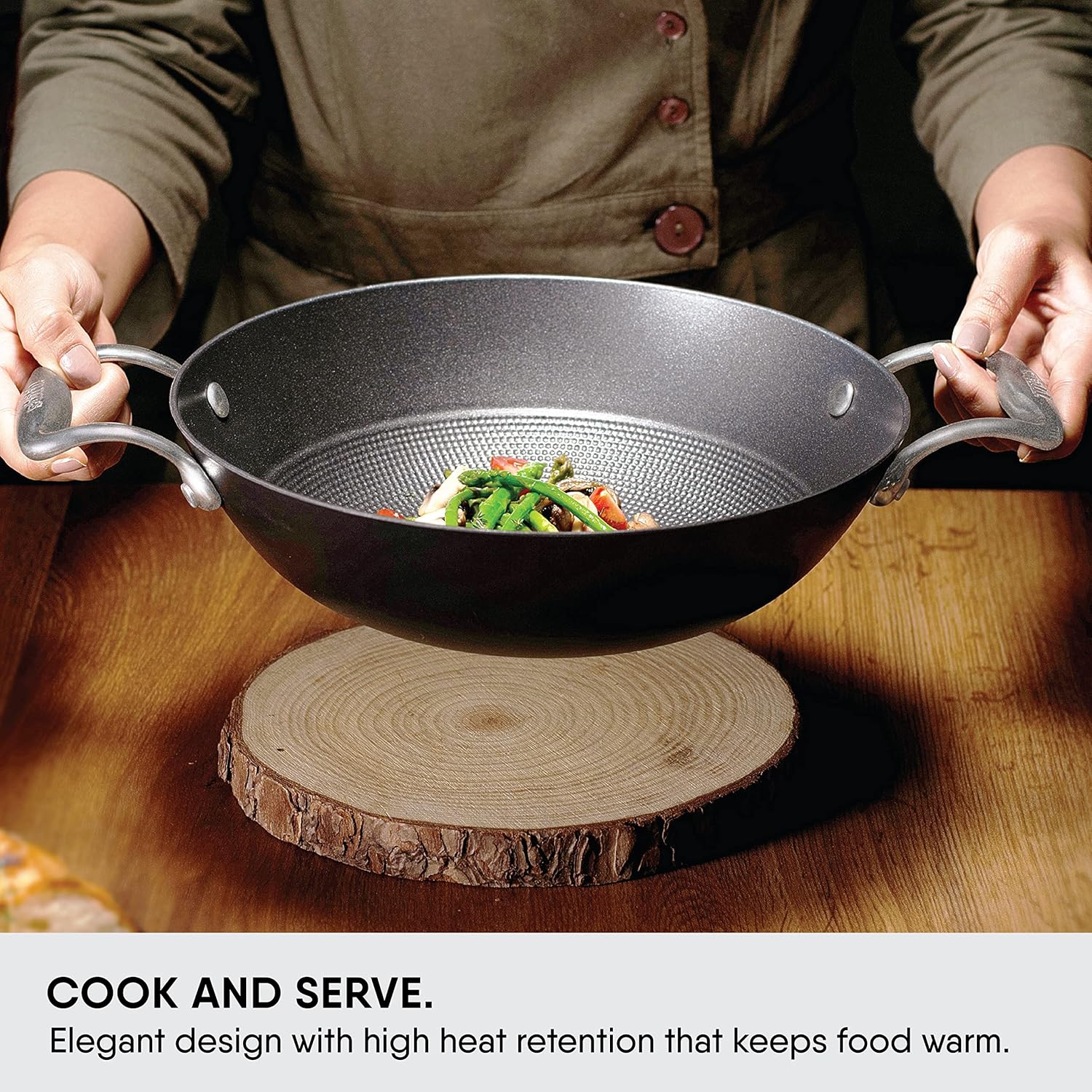 Blacksmith Hybrid Enamelled Cast Iron Kadhai - 1.3 Liters, 20 Cm | Rust Proof Kadai For Cooking - Light Weight Cast Iron - Induction & Gas Stove Compatible Blacksmith Hybrid Enamelled Cast Iron Kadhai - 1.3 Liters, 20 Cm | Rust Proof Kadai For Cooking - Light Weight Cast Iron - Induction & Gas Stove Compatible