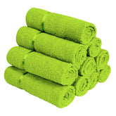 Story@Home 100% Cotton Face Towel 450 Gsm (Pack Of 10)- Green