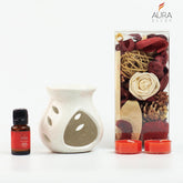 ENGLISH ROSE TEALIGHT CANDLES | AROMATHERAPHY DIFFUSER GIFT SET FOR DIWALI