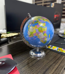 Globe For Student Kids Learning 10 Inch Educational World Globe With Metal Base | Perfect For Learning, Home Decor & Office Tables, Pack Of 1