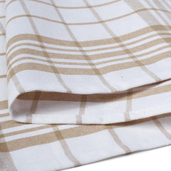 Encasa Xo Kitchen Towels Dish Cloths Sets 300 Gsm | Highly Absorbent Cotton Terry Towels Multipurpose For Washing Dishes & Cleaning Towel | Pack Of 4 (Beige Non-Terry)