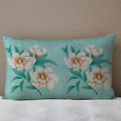 Printed Single Bedsheets With 1 King Size Pillow Cover - 60 X 90 Inches, Sea Green | Ideal For House, Bedroom, Guest Room, Vacation Home