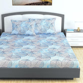 King Size Double Bedsheet With 2 Pillow Covers - 108 X 108 Inches, Light Blue | Soft & Durable For Everyday Use - All Season Comfort