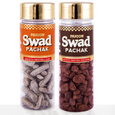 Panjon Swad Khajoor & Khatta Meetha Aam Papad Mango Digestive Mukhwas 260gm, (130gm *2 Bottles)