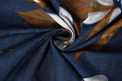 Double Bedsheet For With 2 Pillow Covers Soft | 84 X 86 Inches, Dark Blue & White - Soft & Smooth To The Touch