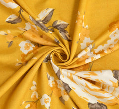 1 Single Bedsheet With 1 Pillow Cover - 60 X 90 Inches, Yellow | Smooth, Breathable, Fade Resistant | Lightweight, Skin Friendly, Soft Fabric Suitable For Warmer Seasons