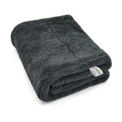 Softspun Microfiber Cloth Towel 400 Gsm | Extra Thick Microfiber Cleaning Cloths Perfect For Bike, Auto, Cars Both Interior & Exterior (Grey)- Pack Of 1