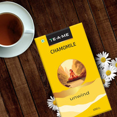 TE-A-ME Unwind Chamomile Tea - 100 Infusion Tea Bags | Chamomile Tea For Good Sleep - Caffeine Free, Biodegradable | Packaging Might Vary