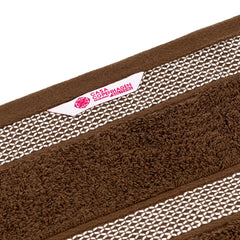 Casa Copenhagen Egyptian Cotton Solitaire Hand Towel 740 Gsm (Brown)- Pack Of 6