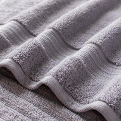 Vilasiya Plushwave 100% Cotton Bath Towel 650 Gsm | Zero Twist Yarn Luxurious Soft & Extra Absorbent Bath Towel (Light Grey)