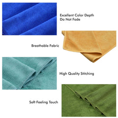 Yellow Weaves Super Soft Microfiber Hand Towels 400 Gsm | Gym & Workout Towels Set Of 4 (Multicolour)