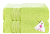 Casa Copenhagen Egyptian Cotton Exotic Hand Towel 400 Gsm (Olive Green)- 2 Pcs