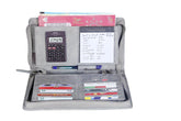 Sukeshcraft Multiple Cheque Book Holder | 8 Digit Display Calculator Financial Note Pad | Classic, Pull Grey Calculator
