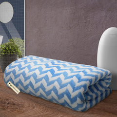 Khillayox Microfiber Hudson Large Size Bath Towel 400 Gsm (Sky Blue)