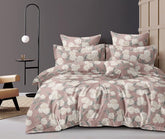 1 Single Glace Cotton Flat Bedsheet With 1 Pillow Cover & Single Comforter - 60 X 90 Inches, Rosy Brown | Soft & Durable For Everyday Use - All Season Comfort