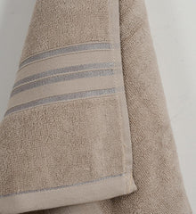 Cotton Bolls Textiles 100% Cotton Bath Towel 600 Gsm | Super Soft & Absorbent Quick-Dry Bath Towel Textured & Durable Cotton Towel (Light Beige)