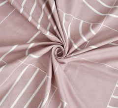 Glace Cotton Double Bedsheet For King Size With 2 Pillow Covers - 72 X 78 X 12 Inches, Pastel Peach | Long-Lasting & Durable | All-Season Comfort