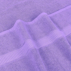 Rewop Microfiber Bath Towels 1200 Gsm | Large Size-Super Soft Coral Fleece Bathing Towel With Hook Quick Dry Super Absorbent-Bath Towel For Men & Women (Purple)- Pack Of 2