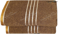 Hashirex Craft Men'S Pure Xxxl Cotton Bath Towel 1300 Gsm (Brown) - Pack Of 2