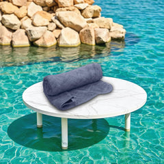 Housse Microfiber Nova Coral Fleece Bath Towel 450 Gsm | Ultra Soft Super Absorbent Towels For Gym, Yoga & Beach (Blue) - Pack Of 1