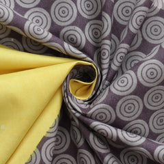 Print Cotton 1 Single Bedsheet With 1 Pillow Cover - 60 X 90 Inches, Grey & Yellow | Soft & Breathable Fabric, Skin-Friendly Bed Sheet For All Seasons