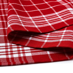 Encasa Xo Kitchen Towels Dish Cloths Sets 300 Gsm | Highly Absorbent Cotton Terry Towels Multipurpose For Washing Dishes & Cleaning Towel | Pack Of 4 (Red Non-Terry)