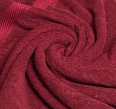 Furnofy Hand Towel 450 Gsm | Soft, Absorbent & Quick Dry Towel For Gym, Home, Kitchen, Pool, Travel - (Maroon, Grey) Set Of 2