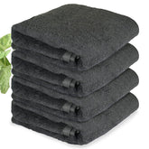Heelium Bamboo Bath Towel | Lightweight & Quick Drying | Ultra Absorbent Towel 400 Gsm | Pack Of 4 - Grey