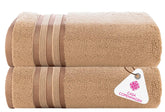 Casa Copenhagen Egyptian Cotton Exotic Hand Towel 400 Gsm (Sandcastel Beige)- 2 Pcs
