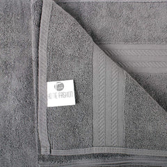 Fresh From Loom Luxury Edition Egyptian 100% Pure Cotton Bath Towel 2400 Gsm | High Water Heavy Soft Dual Stitched Bath Towel (Grey) - 4 Pcs