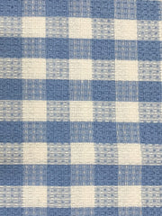 Athom Living Premium Cotton Light Weight Quick-Dry High Absorbent Cotton Bath Towel 250 Gsm, (Blue Checks)
