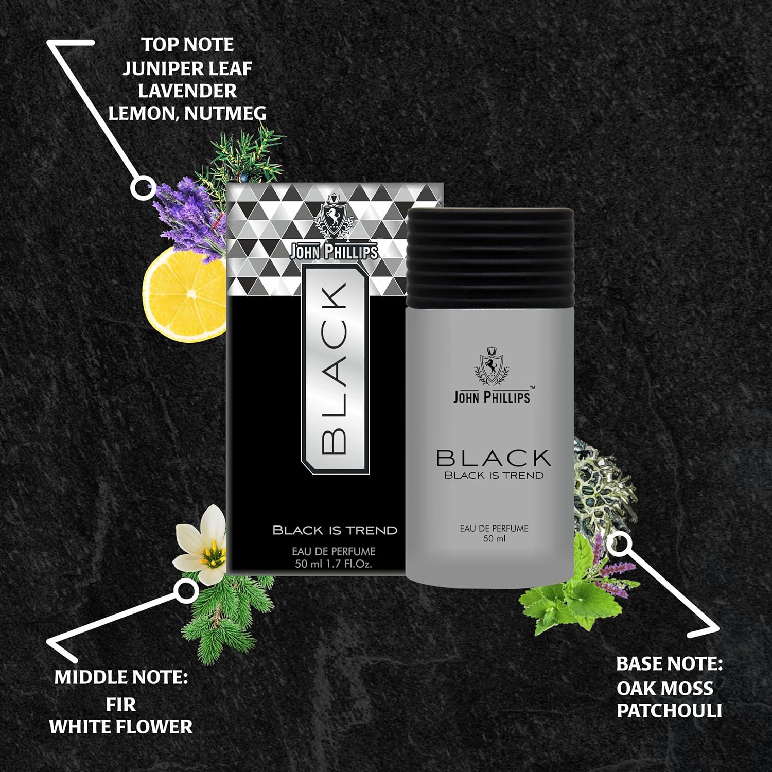 John Phillips Black 50ml 1.6 Fl.oz. & London Dreams 100ml 3.4 Fl.oz. Eau De Parfum | Long Lasting Fragrance For Men & Women John Phillips Black 50ml 1.6 Fl.oz. & London Dreams 100ml 3.4 Fl.oz. Eau De Parfum | Long Lasting Fragrance For Men & Women