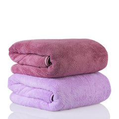 Sellsworld Microfiber Large Bath Towel | Quick Dry Super Absorbent Bath Towel For Men & Women | Towel For Bath, Travel, Gym, Beach, Pool & Yoga (Purple & Red Wine)