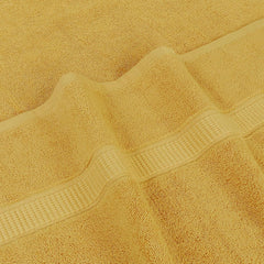 Rewop Microfiber Bath Towels 600 Gsm | Large Size-Super Soft Coral Fleece Bathing Towel With Hook Quick Dry Super Absorbent-Bath Towel For Men & Women (Yellow)