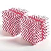 Kuber Industries Cotton Kitchen Towel 450 Gsm | Fridge, Table, Kitchen Platform Cleaning & Roti Napkins - Pink (12 Piece)
