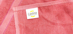 Caslino Small Cotton Face Towels 1800 Gsm | Soft & Absorbent Towel For Women & Men - Coral Red (Set Of 18)