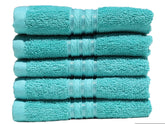 Solance Super Cotton Hand Towel 1000 Gsm | Ultra Soft & Super Absorbent Hand Towel (Sea Green) - Set Of 5