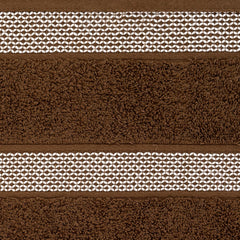 Casa Copenhagen Egyptian Cotton Exotic Hand Towel 400 Gsm (S Brown)- 2 Pcs