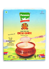 100% Natural Desi Ghee By Purasure | Good Source Of Vitamin A, Healthy & Nutritious Homemade Desi Ghee Perfect For Taste | (200ml) 6.7 Ounce | Box Pack