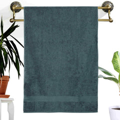 Dreamscape 100% Cotton Bath Towel 1000 Gsm (Light Grey & Beige) -Set Of 2